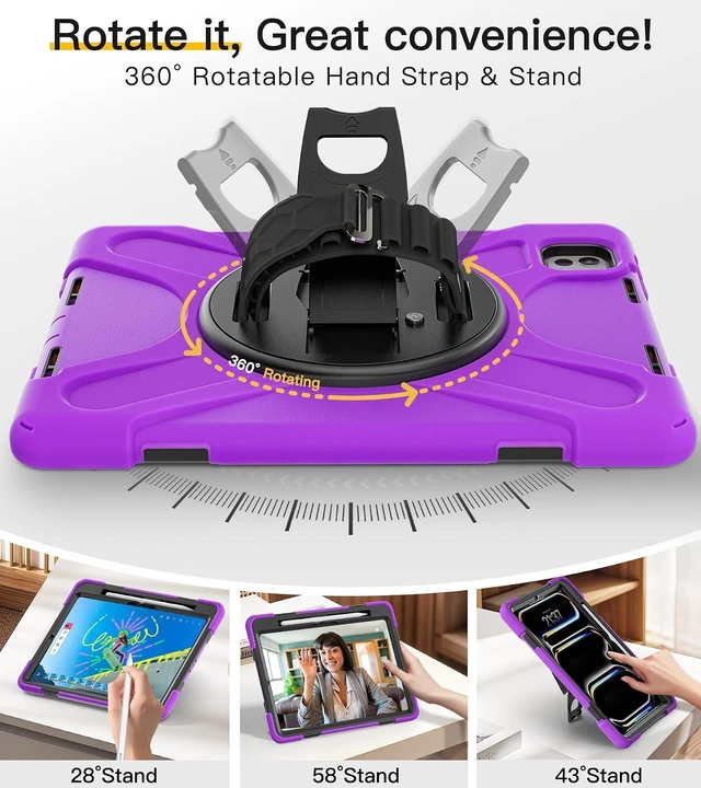 Alt view image 4 of 7 - Case for iPad Pro 11 inch: M5 2025 & M4 2024