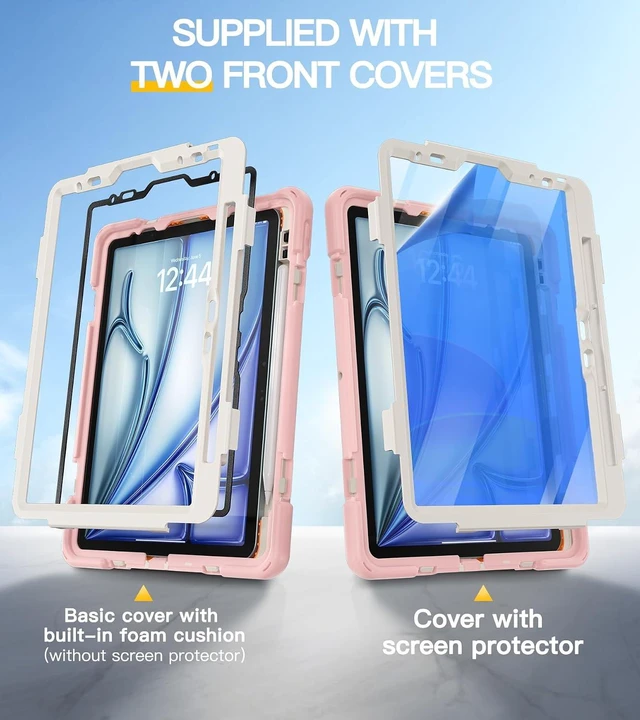 Alt view image 7 of 7 - Case for iPad Air 11 inch: M4/M3/M2/5th/4th, iPad Pro 11 inch: 4-1st