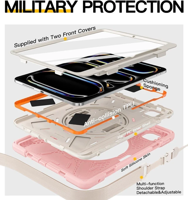 Alt view image 6 of 7 - Case for iPad Pro 11 inch: M5 2025 & M4 2024