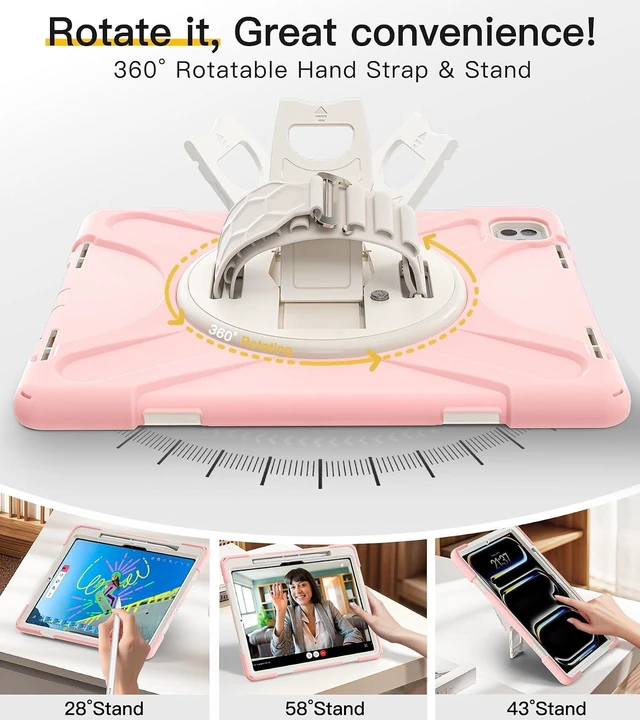 Alt view image 4 of 7 - for iPad Pro 13 inch Case: M5 2025/ M4 2024