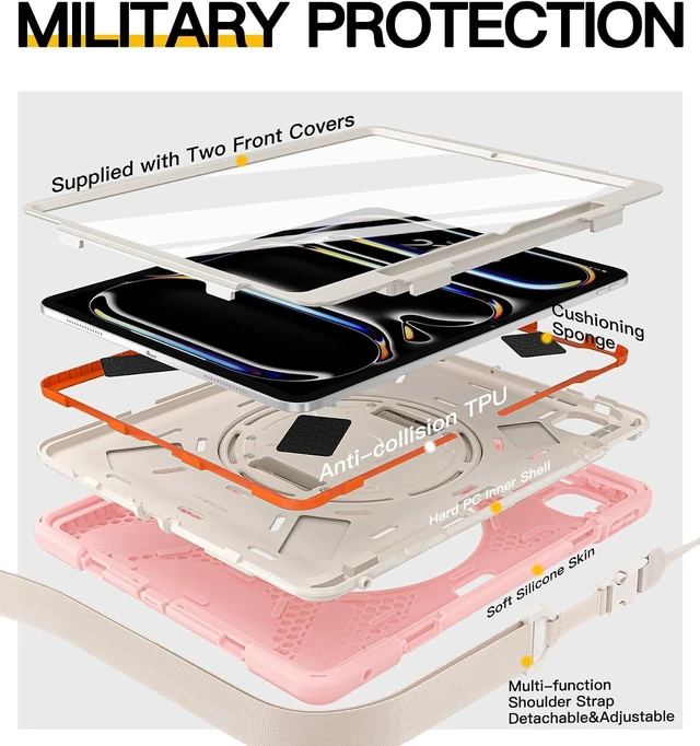 Alt view image 6 of 7 - for iPad Pro 13 inch Case: M5 2025/ M4 2024