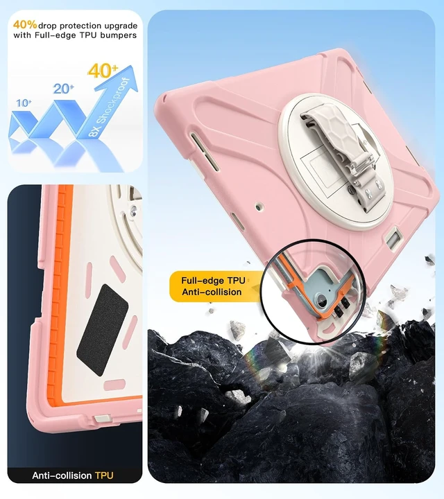 Alt view image 3 of 7 - Case for iPad Air 13 Inch: M4/M3/M2, iPad Pro 12.9 Inch2022-2018