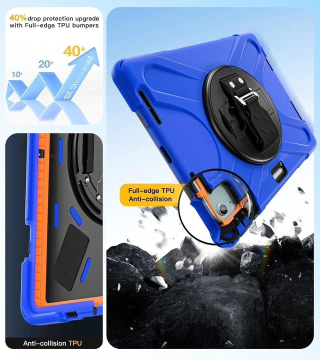 Alt view image 3 of 7 - Case for iPad Air 11 inch: M4/M3/M2/5th/4th, iPad Pro 11 inch: 4-1st
