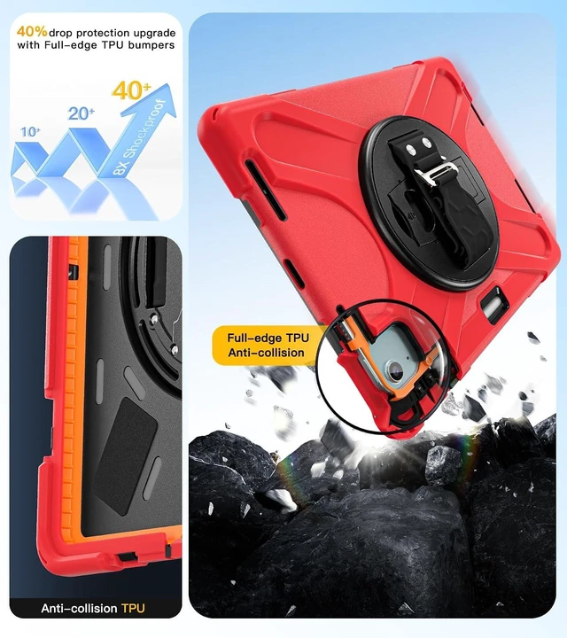 Alt view image 3 of 7 - Case for iPad Air 11 inch: M4/M3/M2/5th/4th, iPad Pro 11 inch: 4-1st