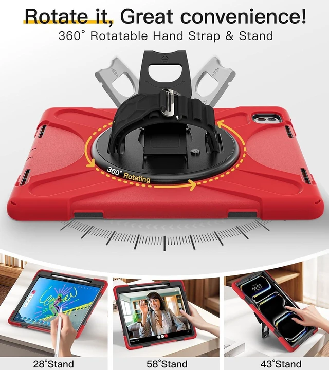 Alt view image 4 of 7 - for iPad Pro 13 inch Case: M5 2025/ M4 2024