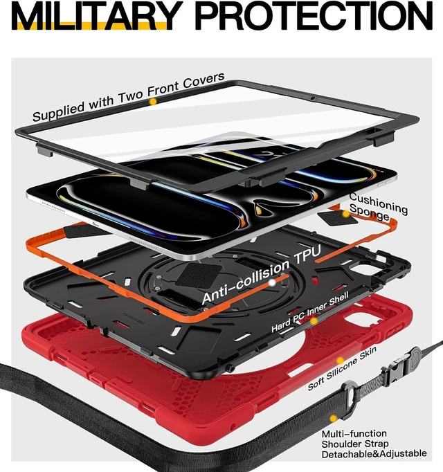 Alt view image 6 of 7 - for iPad Pro 13 inch Case: M5 2025/ M4 2024