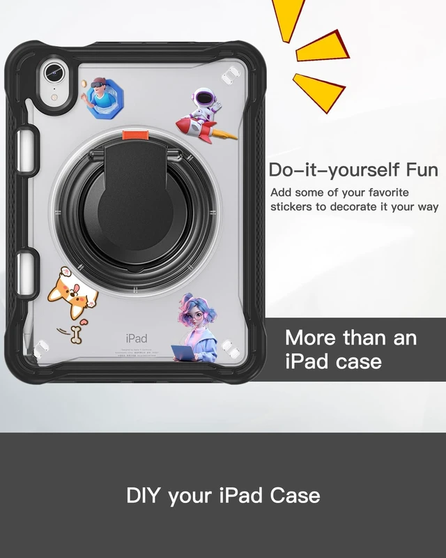 Alt view image 6 of 7 - Case for iPad mini 7 (a17 pro)/Mini 6-8.3 inch 2024/2021 Clear