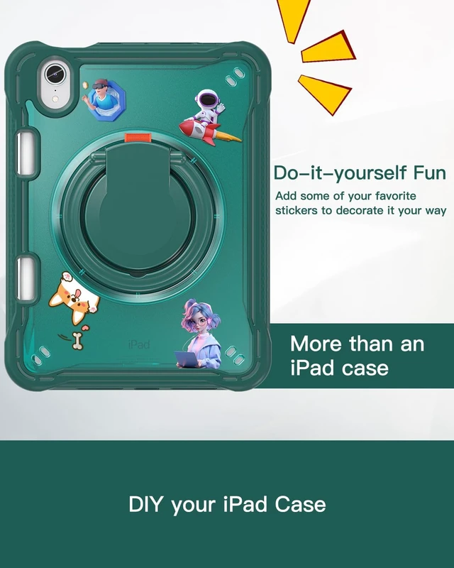 Alt view image 6 of 7 - Case for iPad mini 7 (a17 pro)/Mini 6-8.3 inch 2024/2021 Clear