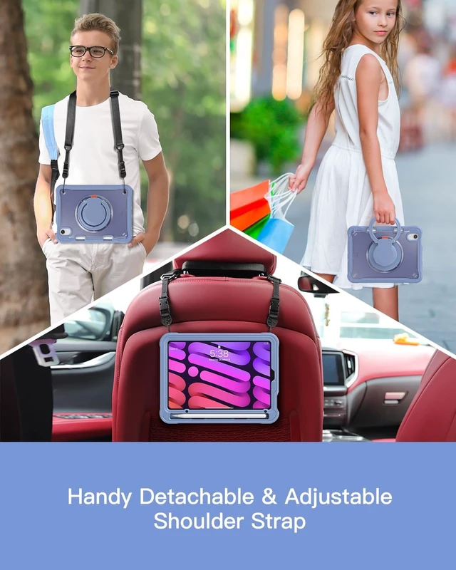 Alt view image 6 of 7 - Case for iPad mini 7 (a17 pro)/Mini 6-8.3 inch 2024/2021 Clear