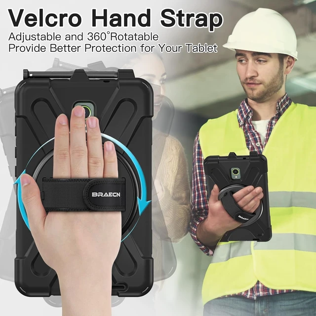Alt view image 4 of 6 - Case for SAM-SUNG Galaxy Tab Active 5 / Active 3-8 inch Black