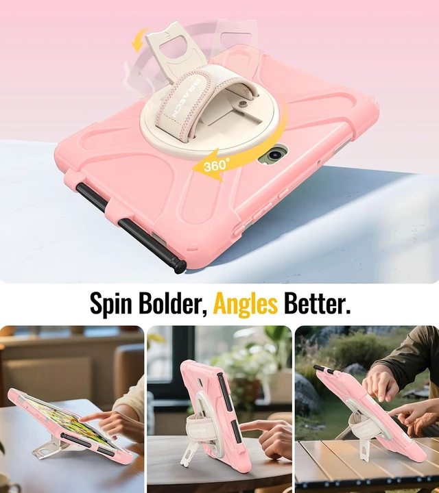 Alt view image 7 of 7 - Case for SAM-SUNG Galaxy Tab Active 5 Pro / 4 Pro/Pro - 10.1" Pink