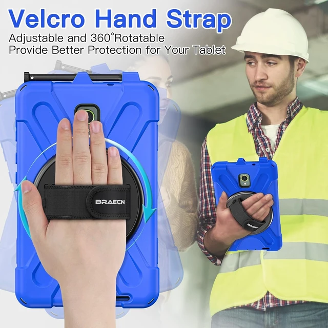 Alt view image 4 of 7 - Case for SAM-SUNG Galaxy Tab Active 5 / Active 3-8 inch Blue