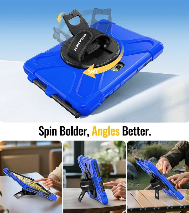 Alt view image 7 of 7 - Case for SAM-SUNG Galaxy Tab Active 5 Pro / 4 Pro/Pro - 10.1" Blue