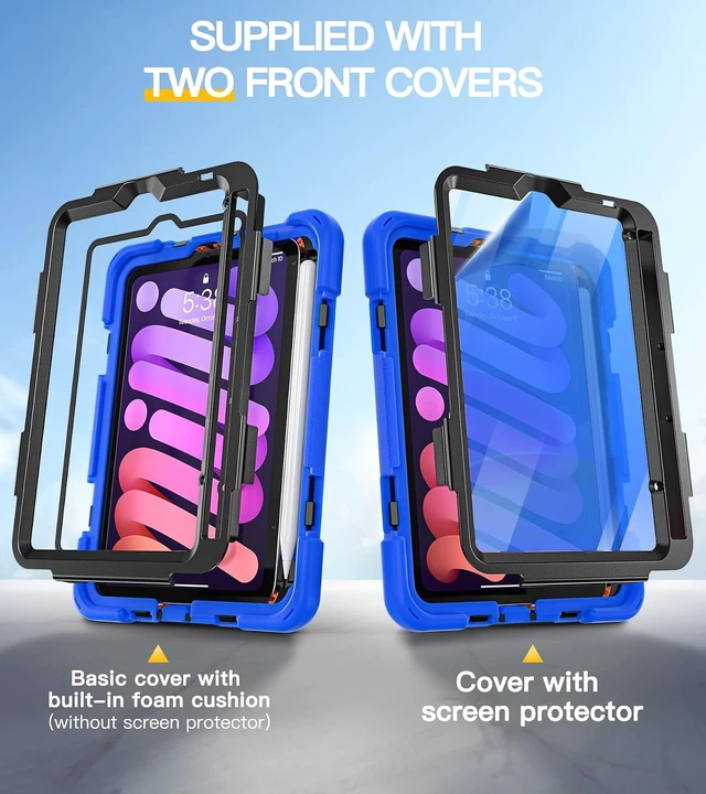 Alt view image 7 of 7 - for iPad mini 7(A17 Pro)/ 6 case 2024/2021 8.3" Silicone Hand Strap