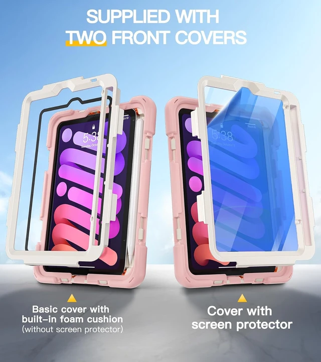 Alt view image 7 of 7 - for iPad mini 7(A17 Pro)/ 6 case 2024/2021 8.3" Silicone Hand Strap