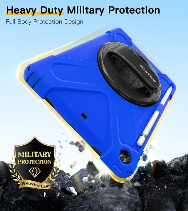 Alt view image 5 of 7 - Case for iPad 6th/5th Generation - 9.7 inch 2018/2017 Blue