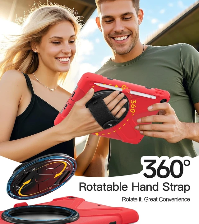 Alt view image 4 of 7 - Case for iPad 6th/5th Generation - 9.7 inch 2018/2017 Red