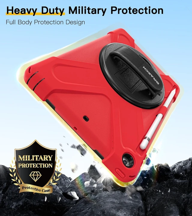 Alt view image 5 of 7 - Case for iPad 6th/5th Generation - 9.7 inch 2018/2017 Red