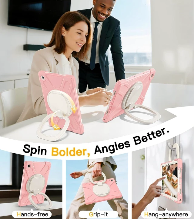Alt view image 4 of 7 - Case for SAM-SUNG Galaxy Tab A11+ Plus - 2025 Sakura Pink