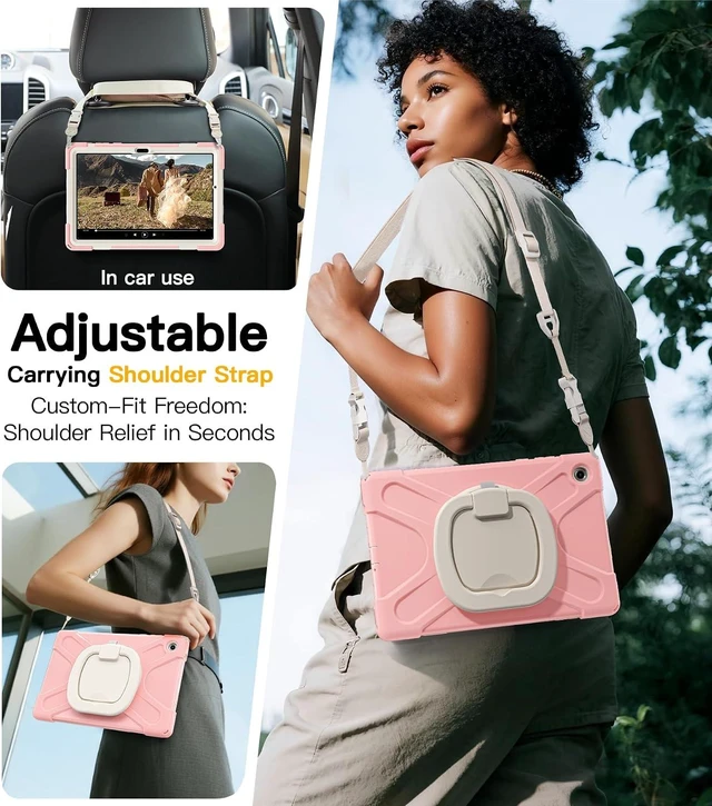 Alt view image 5 of 7 - Case for SAM-SUNG Galaxy Tab A11+ Plus - 2025 Sakura Pink