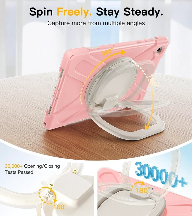 Alt view image 7 of 7 - Case for SAM-SUNG Galaxy Tab A11+ Plus - 2025 Sakura Pink