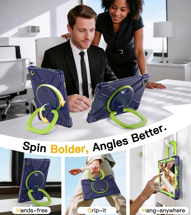 Alt view image 4 of 7 - Case for SAM-SUNG Galaxy Tab A11+ Plus - 2025 Navy Green
