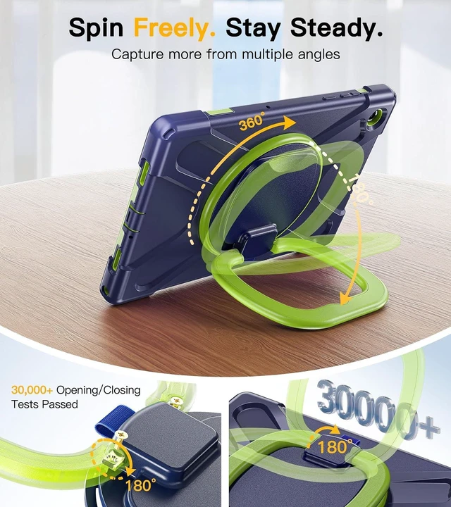 Alt view image 7 of 7 - Case for SAM-SUNG Galaxy Tab A11+ Plus - 2025 Navy Green