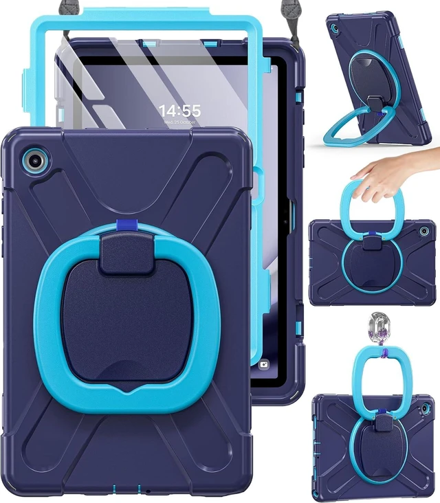 Main image of Case for SAM-SUNG Galaxy Tab A9+ Plus - 2023, Navy Blue Tab A9+ Case