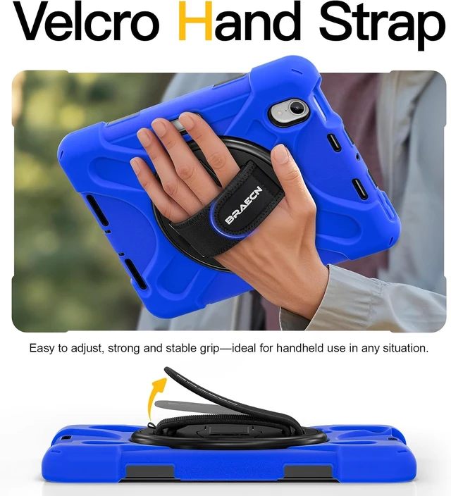 Alt view image 5 of 7 - for iPad mini 7(A17 Pro)/ 6 case 2024/2021 8.3" Velcro Hand Strap