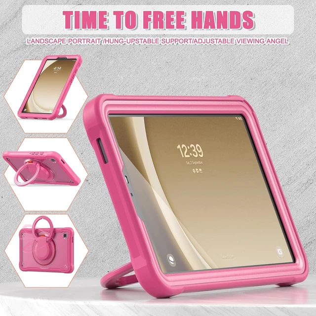 Alt view image 4 of 7 - Case for Galaxy Tab A9 - SAM-SUNG Tablet A9 8.7 inch 2023 Clear
