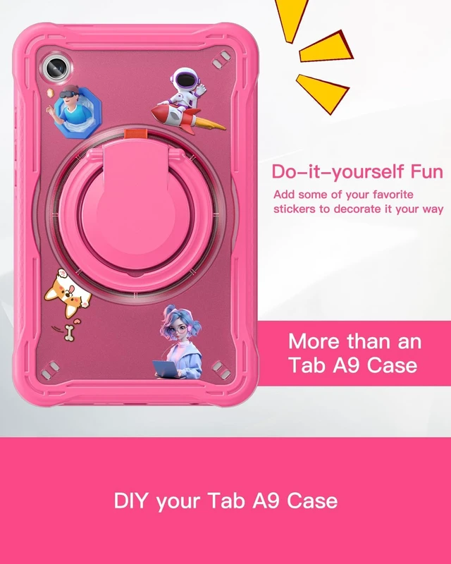 Alt view image 6 of 7 - Case for Galaxy Tab A9 - SAM-SUNG Tablet A9 8.7 inch 2023 Clear