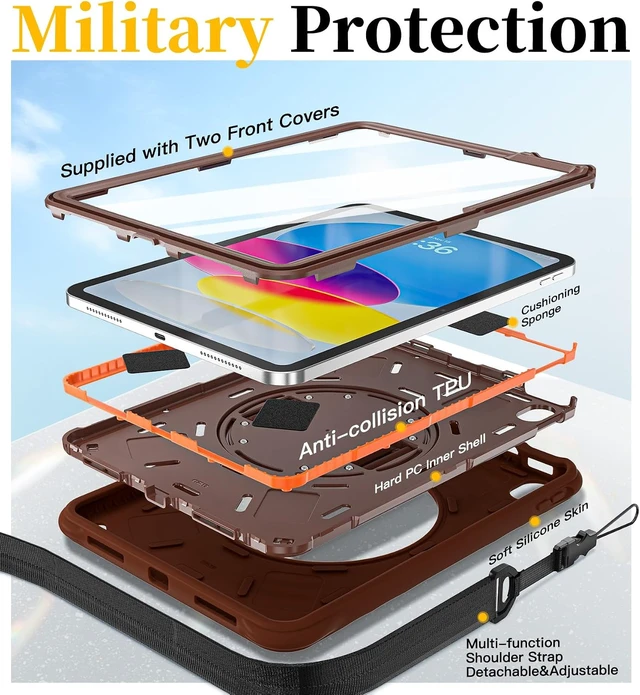 Alt view image 6 of 7 - Ripple Case for iPad A16 11th/10th Generation - 11/10.9" 2025/2022