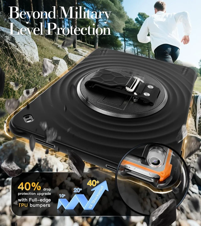 Alt view image 3 of 7 - Ripple Case for iPad A16 11th/10th Generation - 11/10.9" 2025/2022