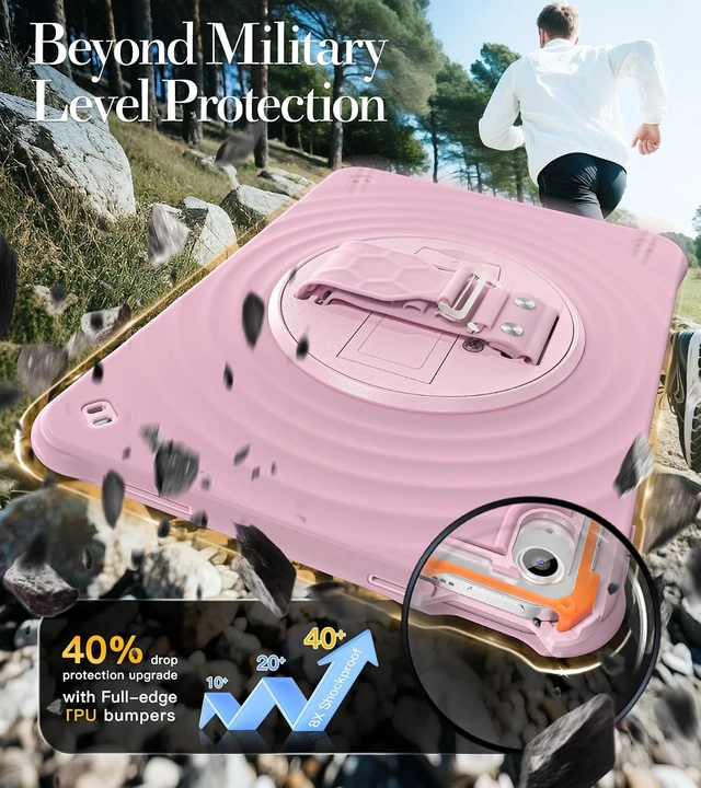 Alt view image 3 of 7 - Ripple Case for iPad A16 11th/10th Generation - 11/10.9" 2025/2022