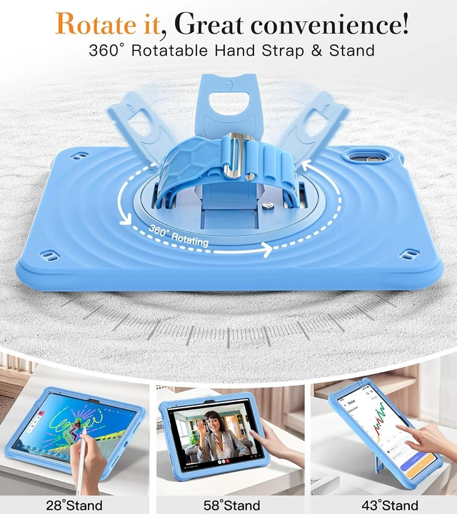 Alt view image 4 of 7 - Ripple Case for iPad A16 11th/10th Generation - 11/10.9" 2025/2022