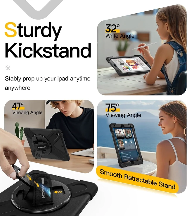 Alt view image 3 of 7 - Case for iPad 9th/8th/7th Generation - 10.2 inch 2021/2020/2019