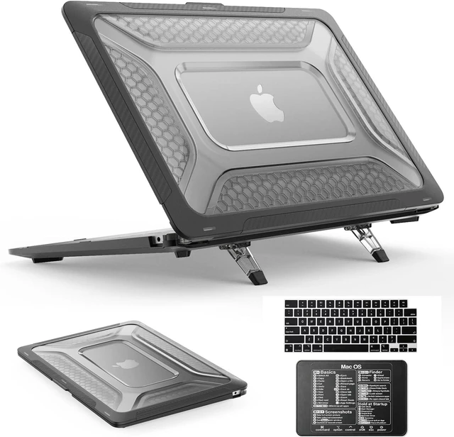 Main image of Case for MacBook Air 15 inch, Shock-Absorbing Protection with Folding Stand &Mouse Pad Case for MacBook Air 15 inch, Black