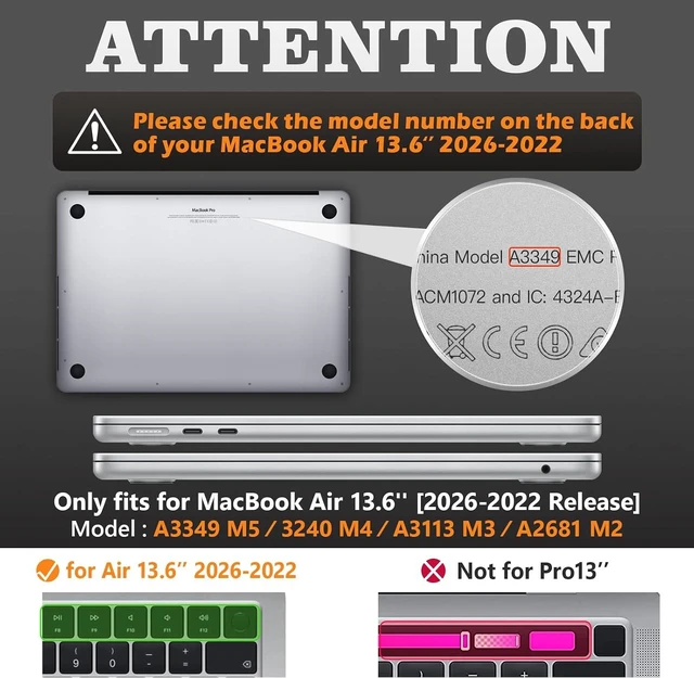 Alt view image 2 of 7 - Case for MacBook Air 13.6 inch, Shock-Absorbing Protection with Folding Stand &Mouse Pad Case for MacBook Air 13.6 inch, Beige