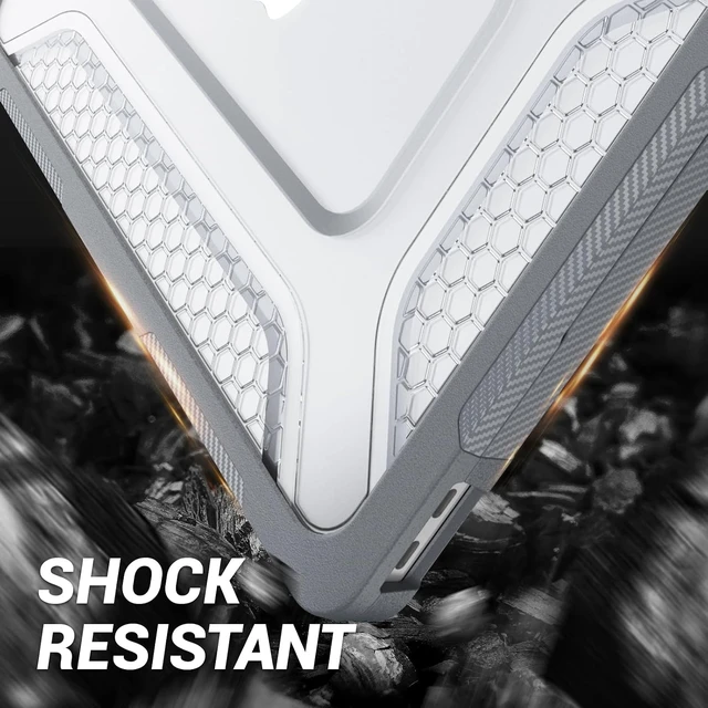 Alt view image 5 of 7 - Case for MacBook Neo (A18 Pro) 2026 13 inch, Shock-Absorbing Protection with Folding Stand &Mouse Pad Case for MacBook Neo (A18 Pro) 2026 13 inch, Gray