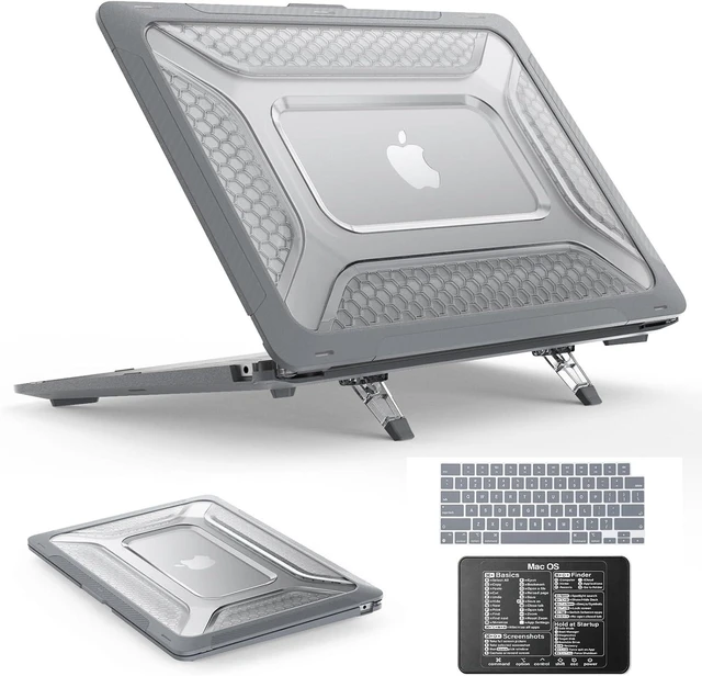 Main image of Case for MacBook Air 15 inch, Shock-Absorbing Protection with Folding Stand &Mouse Pad Case for MacBook Air 15 inch, Gray