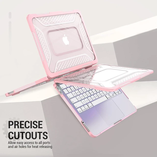 Alt view image 6 of 7 - Case for MacBook Neo (A18 Pro) 2026 13 inch, Shock-Absorbing Protection with Folding Stand &Mouse Pad Case for MacBook Neo (A18 Pro) 2026 13 inch, Pink