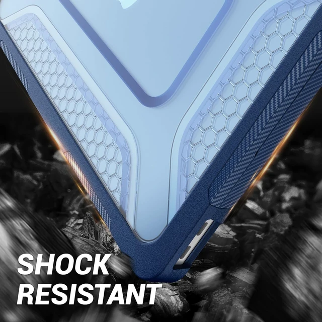 Alt view image 5 of 7 - Case for MacBook Neo (A18 Pro) 2026 13 inch, Shock-Absorbing Protection with Folding Stand &Mouse Pad Case for MacBook Neo (A18 Pro) 2026 13 inch, Blue