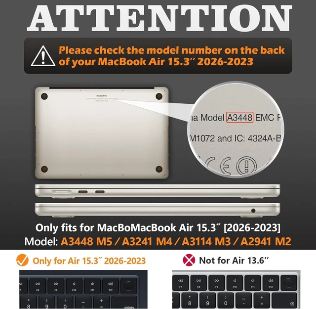 Alt view image 2 of 7 - Case for MacBook Air 15 inch, Shock-Absorbing Protection with Folding Stand &Mouse Pad Case for MacBook Air 15 inch, Beige