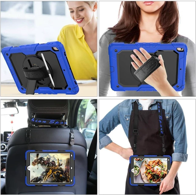 Alt view image 4 of 7 - Case for iPad Air 3 2019 / Pro 10.5'' 2017, Blue+Black