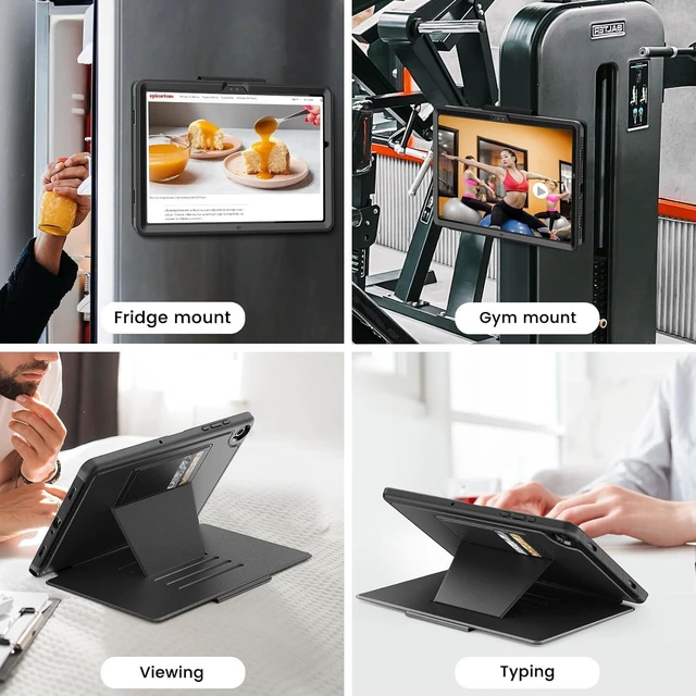 Alt view image 4 of 7 - Magnetic Case for SAM-SUNG Galaxy Tab A9+ Plus 11'', Black