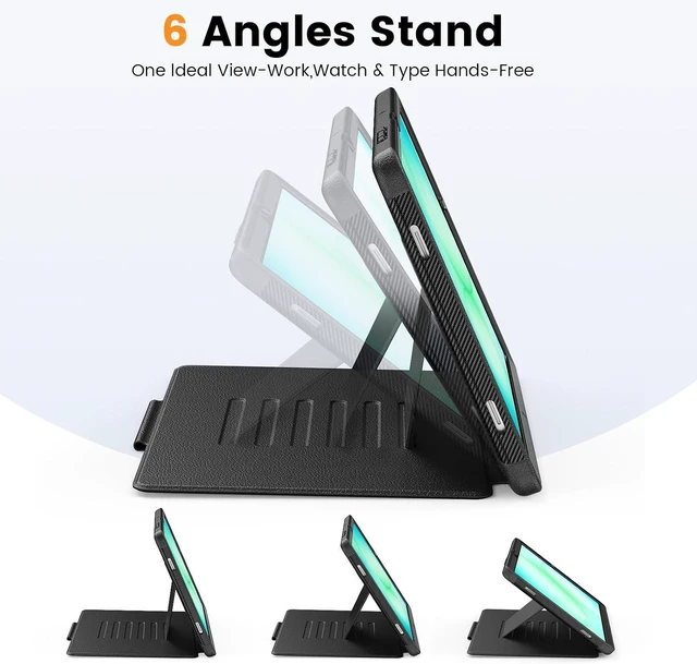 Alt view image 5 of 7 - Magnetic Case for SAM-SUNG Galaxy Tab A9+ Plus 11'', Black