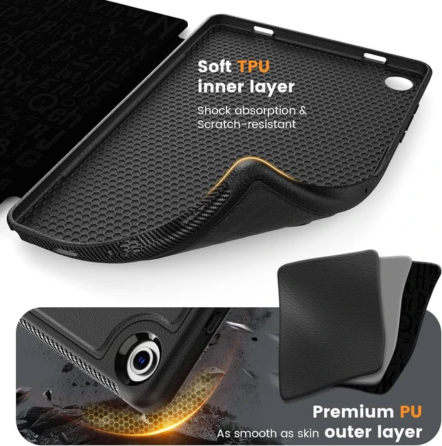 Alt view image 6 of 7 - Magnetic Case for SAM-SUNG Galaxy Tab A9+ Plus 11'', Black