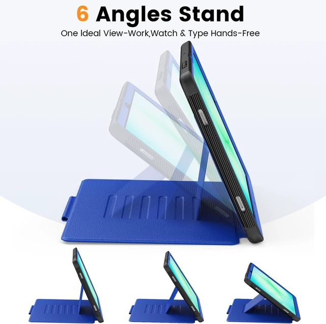 Alt view image 5 of 7 - Magnetic Case for SAM-SUNG Galaxy Tab A9+ Plus 11'', Blue