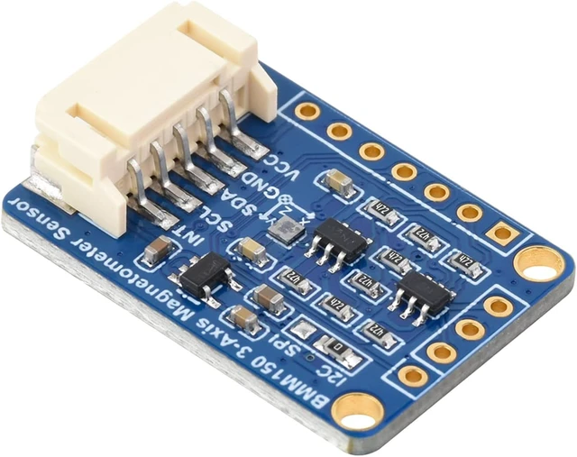 Alt view image 5 of 7 - BMM150 3-axis Magnetometer Sensor, Digital Compass Sensor, Magnetic Field Measurement, I2C/SPI Interface, Support Raspberry Pi/Raspberry Pi Pico/Ardu / ESP32