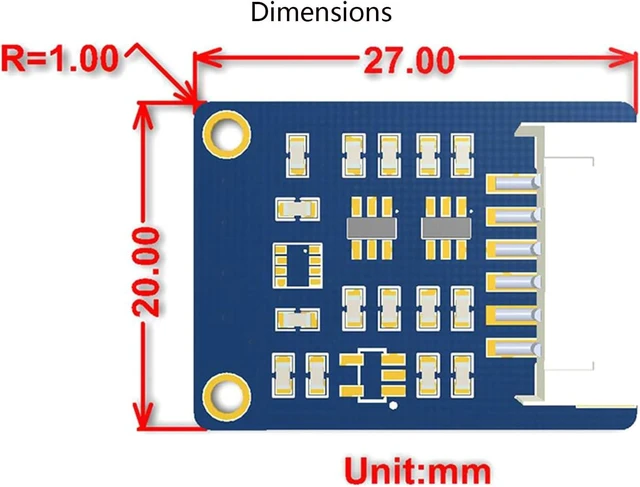 Alt view image 7 of 7 - BME280 Environmental Sensor, Sensing Environmental Temperature, Humidity, Barometric Pressure, Supports I2C and SPI Interfaces, Compatible with 3.3V/5V Voltage Levels for Raspberry/forArduino